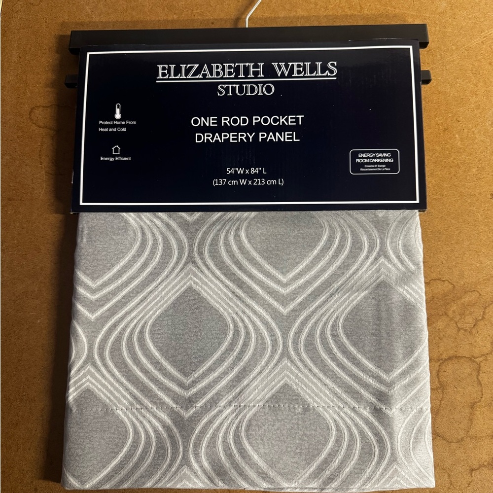Gray Drapery Panel